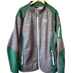 Colosseum CSU Colorado State Men's XXL Full Zip‎ Jacket Grey/Green